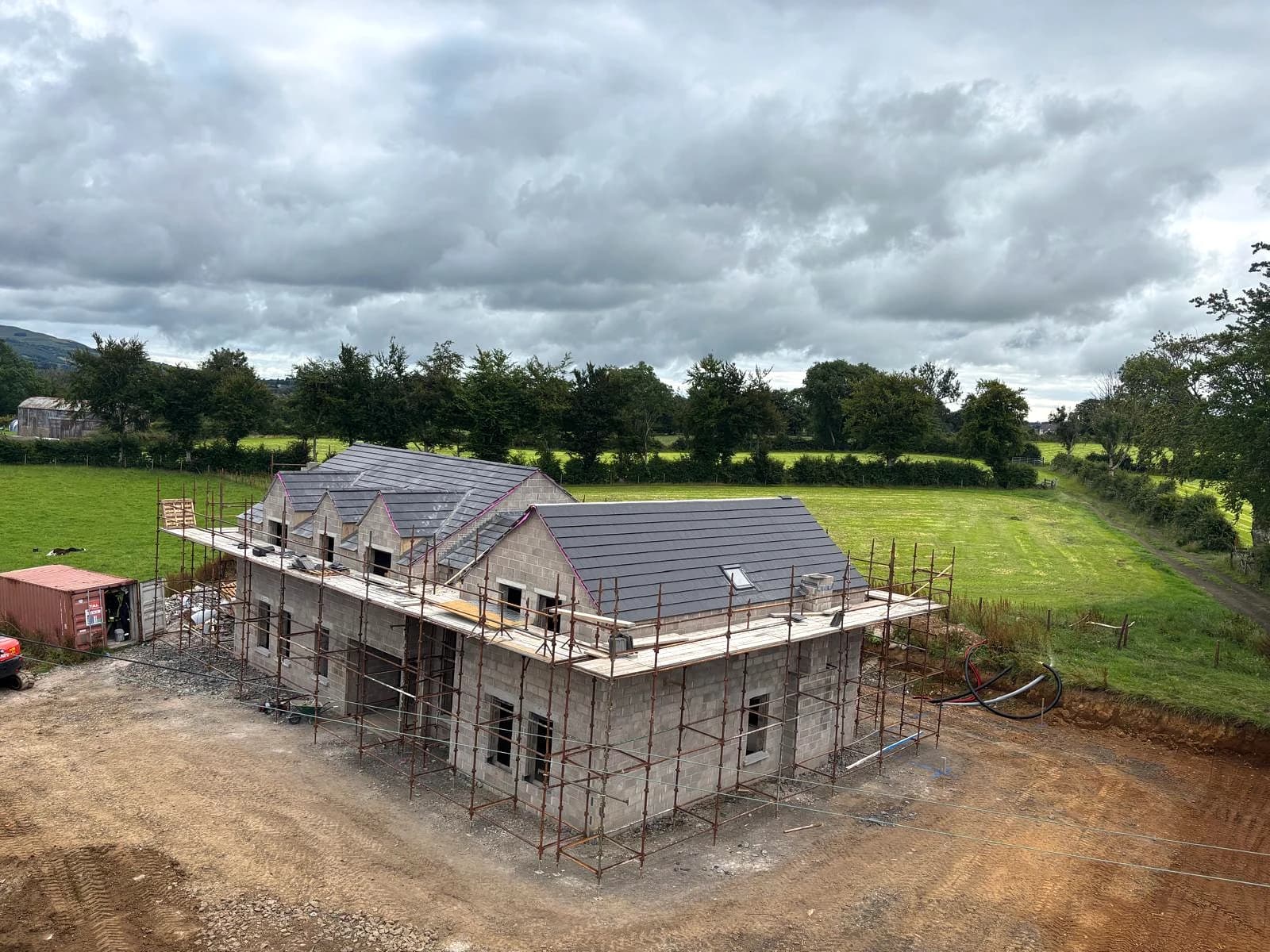 Ballynure - 4,500 sq ft private residence under construction, roof and blockwork complete